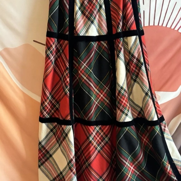 Vintage Bill Atkinson Glen of Michigan Tartan Plaid Wool Maxi Skirt 4-6 I Magnin - Picture 6 of 14